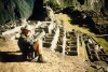 Časně ráno v ruinách machu Picchu